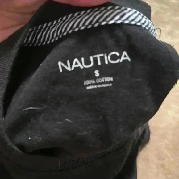 Black Crew Neck Nautica Tee - Picture 3 of 3